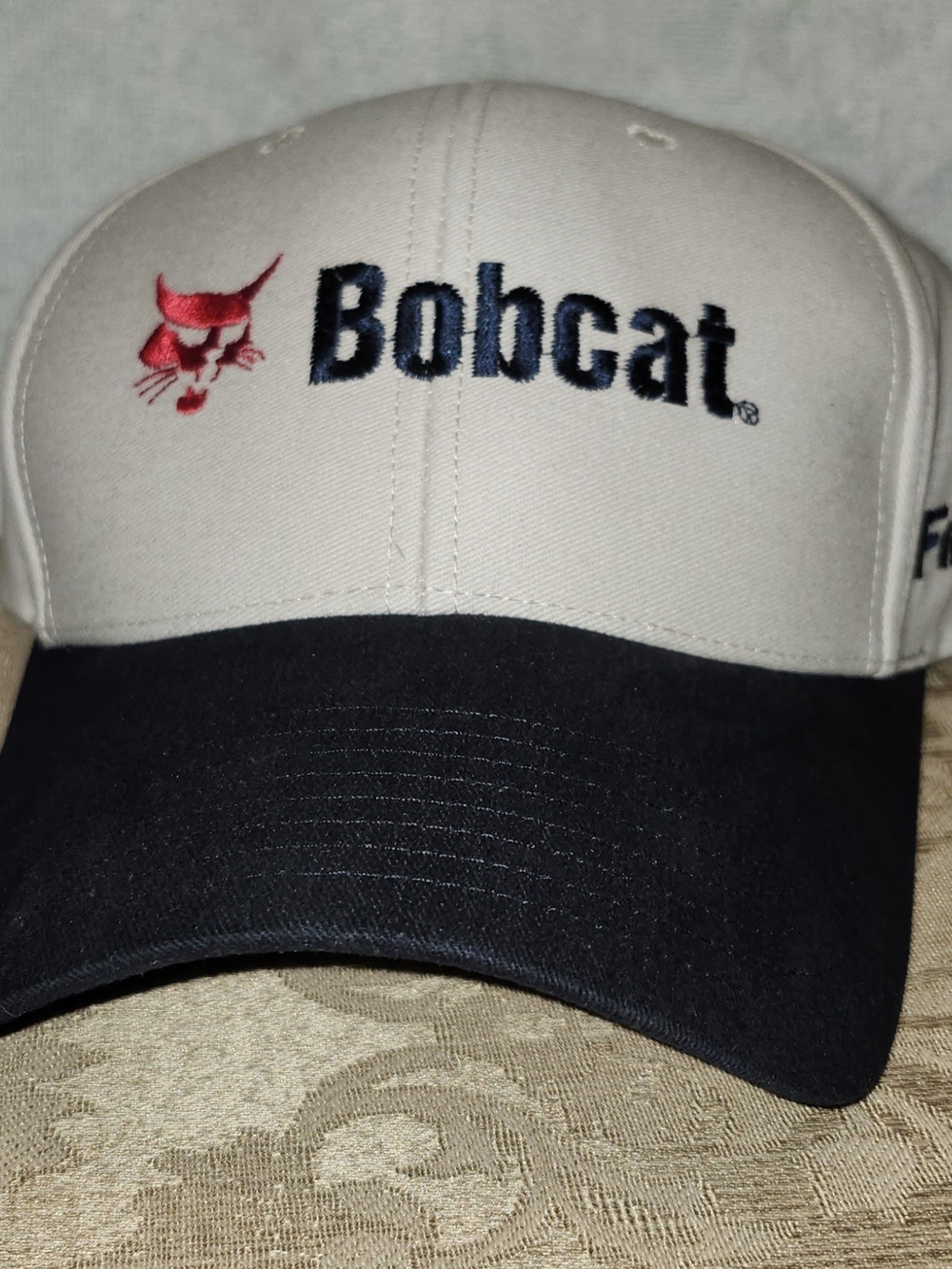 Bobcat Beige Mens Baseball Cap Adjustable From Retired Dealership. Rare